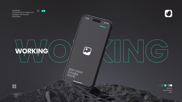 Videohive Stone Mobile App Mockup Product Promo template preview