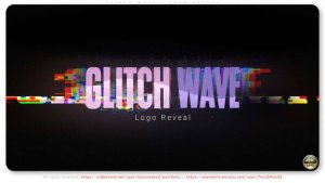 Videohive Glitch Wave - Logo Reveal Logo Stings template preview