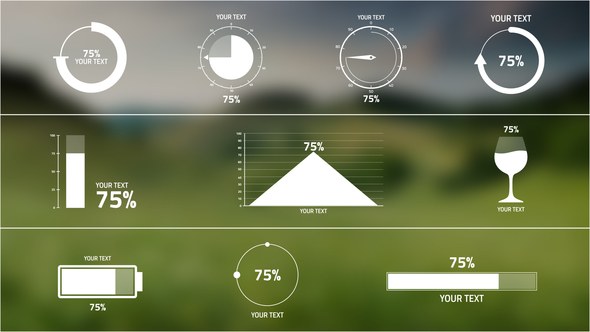 Videohive 10 Percentage Infographics Infographics template preview