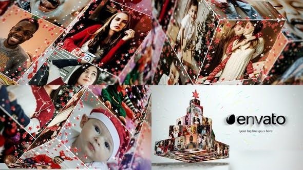 Videohive Christmas Tree Photo Opener 49662845 Openers template preview
