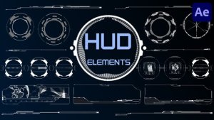 Videohive HUD Elements for After Effects Elements template preview