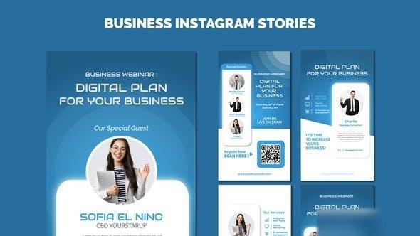 Videohive Business Stories Instagram Openers template preview