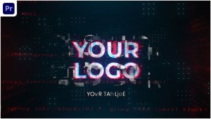 Tech Logo Animation V.2 Premiere Pro template preview