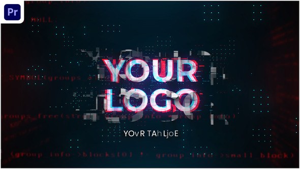 Tech Logo Animation V.2 Premiere Pro template preview