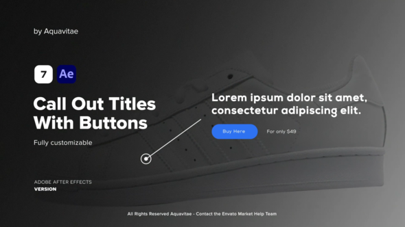 Videohive Call Out Titles With Buttons Titles template preview