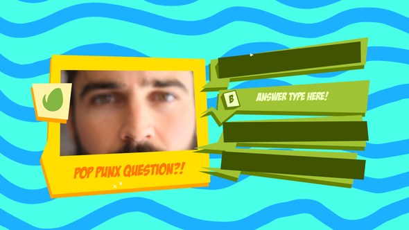 Videohive Pop Punk Quiz Elements template preview