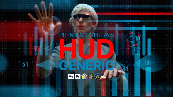 Videohive Premium Overlays HUD Generic Elements template preview