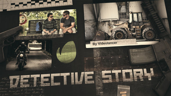 Detective Story - Slideshow Video Displays template preview