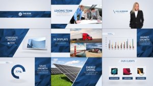 The Edge - Corporate Video Package Video Displays template preview