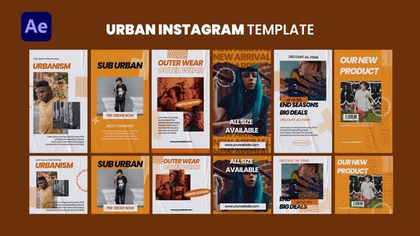 Videohive Urban Instagram Template Product Promo template preview