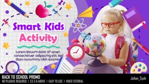 Videohive Back To School Promo 46479073 Video Displays template preview