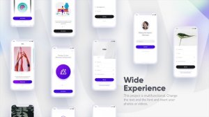 Mobile App Promo Mockup Video Displays template preview