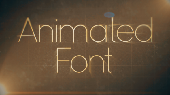 Videohive Clean Animated Font Titles template preview