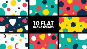 Videohive Flat Backgrounds 43375965 Elements template preview