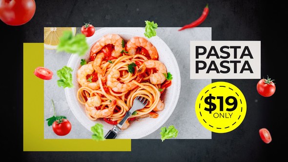 Videohive Restaurant Menu Slide Product Promo template preview