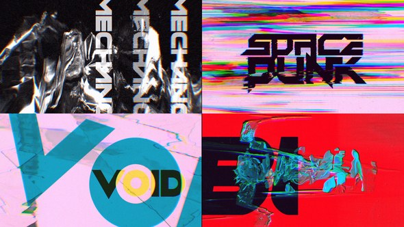 Videohive Space Punk Title Opener Titles template preview