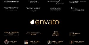 Corporate Golden Titles V.3 Video Displays template preview