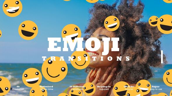 Videohive Emoji Transitions Elements template preview