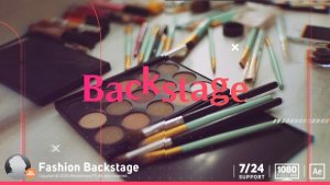 Fashion Backstage Video Displays template preview