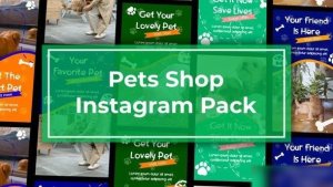 Videohive Pets Shop Instagram Reels Openers template preview