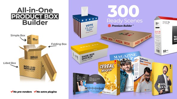 Videohive All-in-One Product Box Builder Product Promo template preview
