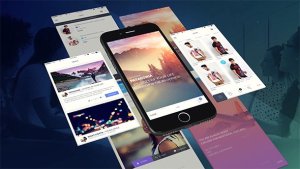 Phone App Promo Video Displays template preview