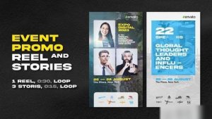 Videohive Event Promo Instagram Reel and Stories Openers template preview