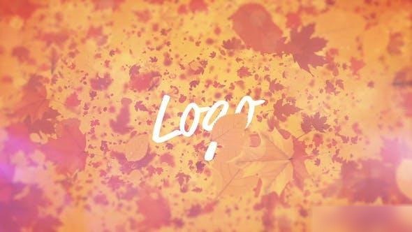 Videohive Falling Leaves Logo Reveal Logo Stings template preview