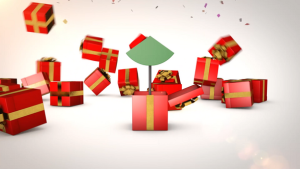 Videohive Christmas Gift logo reveal Logo Stings template preview