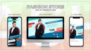 Fashion Store Video Displays template preview