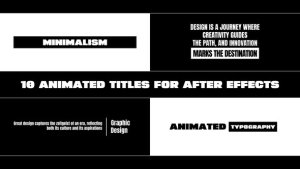 Videohive Title Animations for After Effects Titles template preview