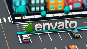 Videohive LowPoly 3D City Logo Stings template preview