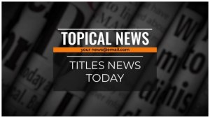 Videohive Titles News Titles template preview