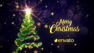 Videohive Christmas Tree Wishes Logo Stings template preview