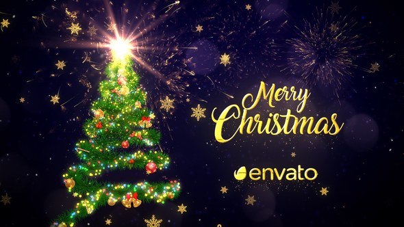 Videohive Christmas Tree Wishes Logo Stings template preview