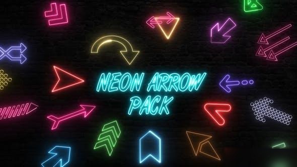 Videohive Neon Arrow Pack 48999982 Elements template preview
