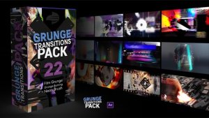 Videohive Grunge Transitions Pack Elements template preview