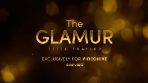 The Glamur Title Trailer Video Displays template preview