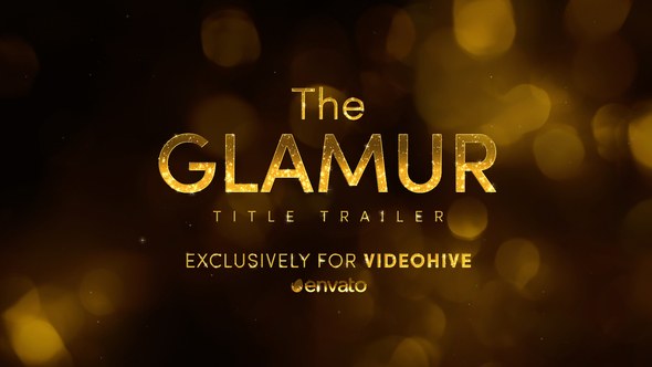 The Glamur Title Trailer Video Displays template preview