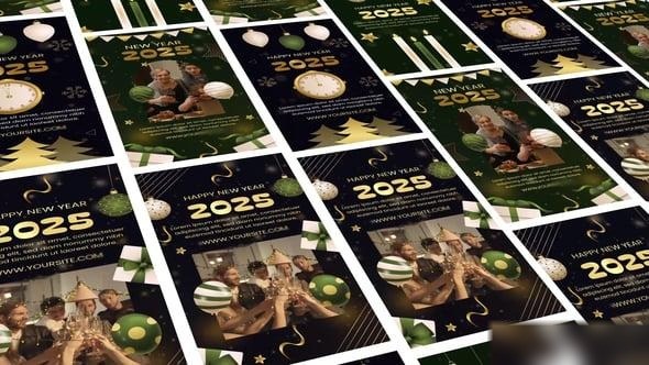 Videohive Happy New Year Instagram Story 55718384 Video Displays template preview