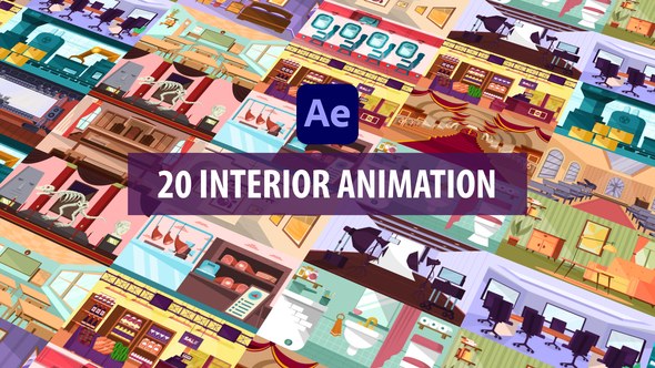 Videohive Interior Background Scenes - After Effects Elements template preview
