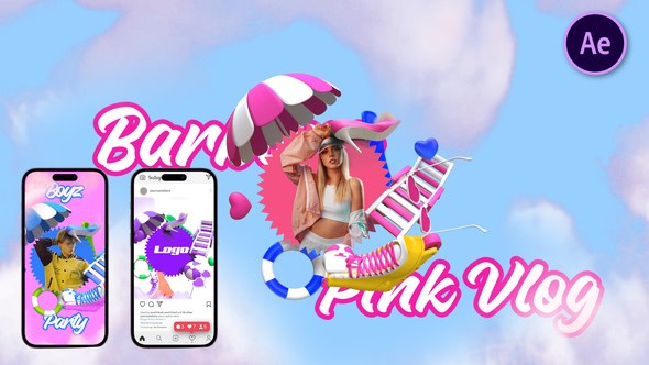 Videohive Pink Show Opener Broadcast-packages template preview