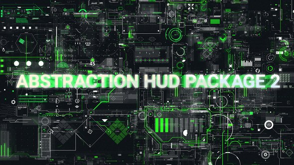 Videohive Abstraction HUD Pack 2 Elements template preview