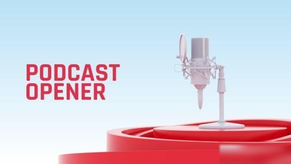 Videohive PODCAST OPENER 51737262 Openers template preview