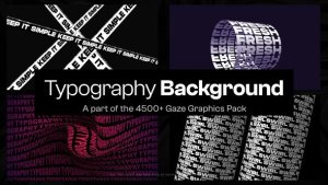 Videohive 16 Typography Backgrounds Elements template preview