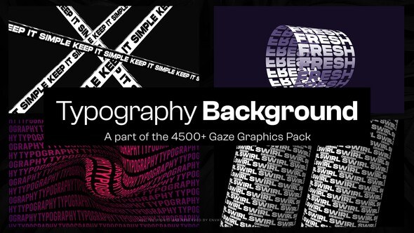 Videohive 16 Typography Backgrounds Elements template preview
