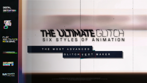 70 Glitch Title Animation Presets Pack | Glitch Text Maker Video Displays template preview