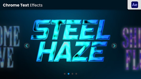 Videohive Chrome Text Effect Titles template preview