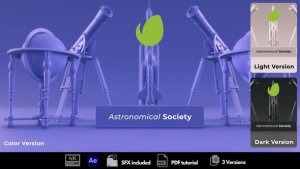Videohive Astronomical Intro Logo Stings template preview