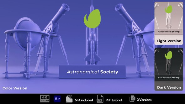 Videohive Astronomical Intro Logo Stings template preview